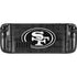 NFL San Franciso 49ers Black & White Steam Deck Handheld Gaming Computer Skin
